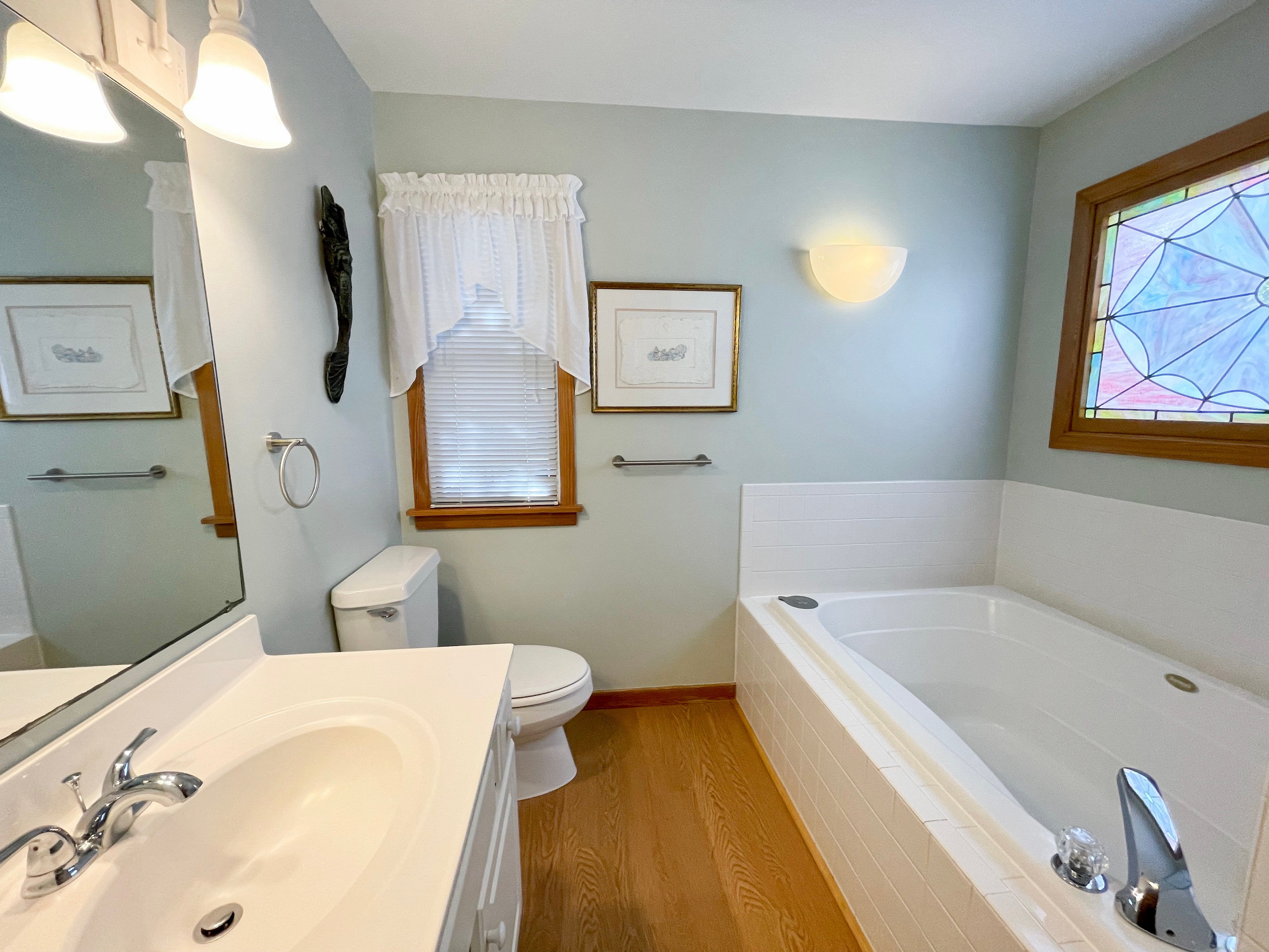 Bath with Garden Tub and Separate Shower, First Floor