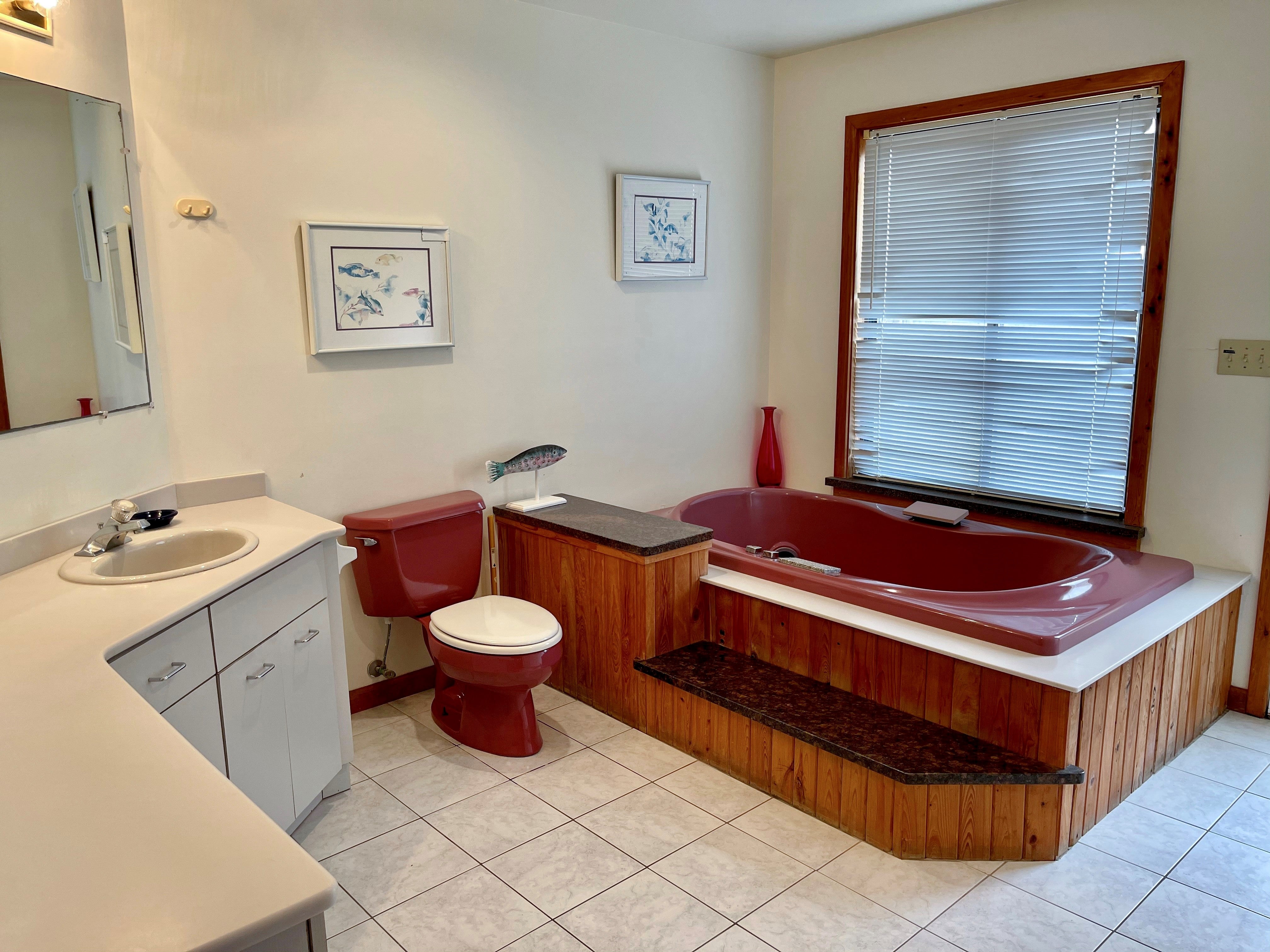 Bath with Whirlpool Tub and Separate Shower, First Floor