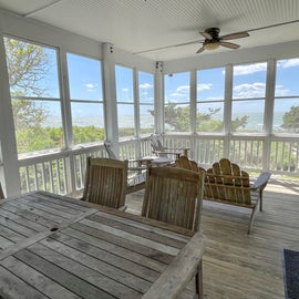 Screened Porch View, First Floor