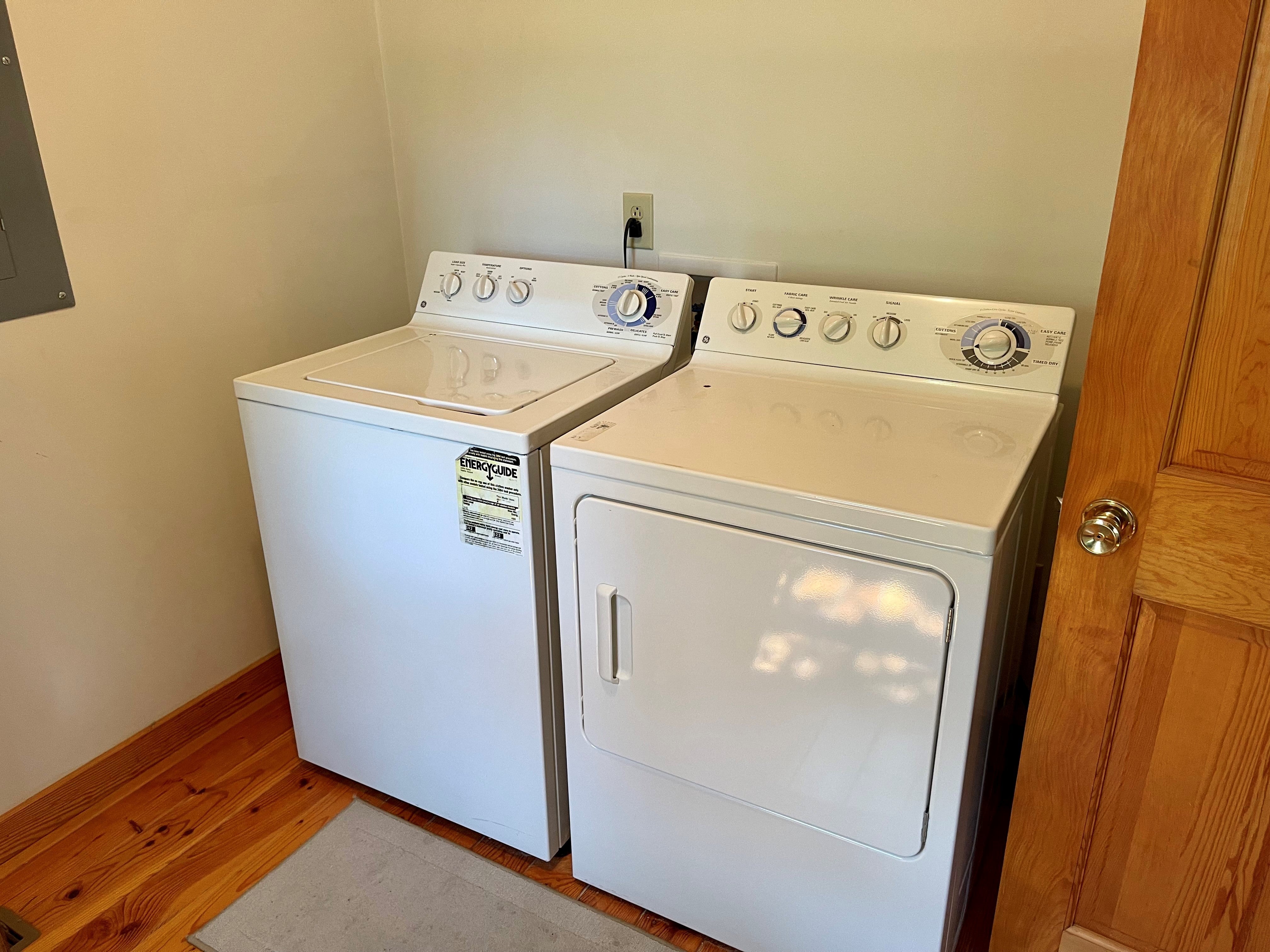 Washer and Dryer, First Floor