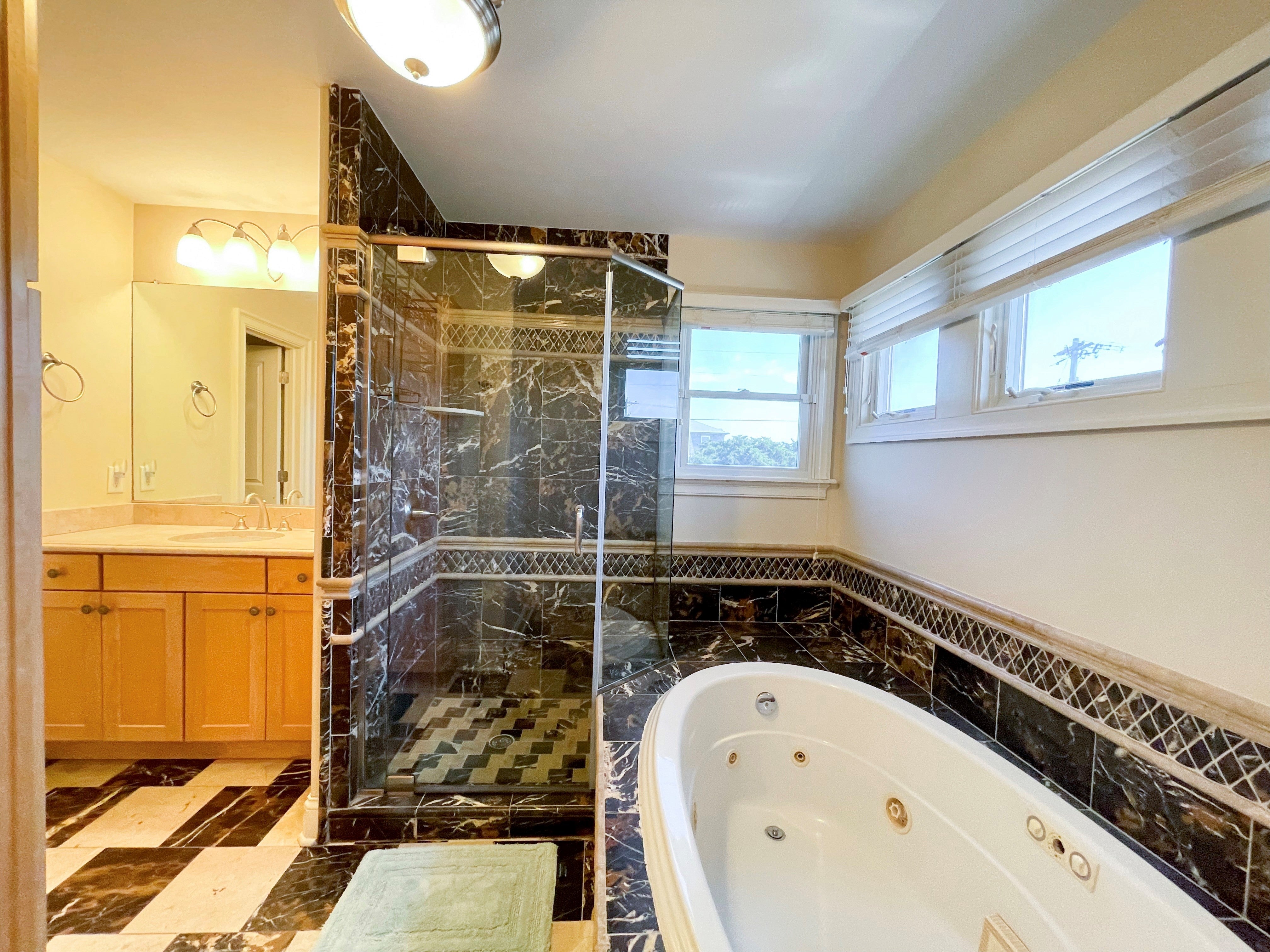 Master Bath with Soaking Tub and Separate Shower