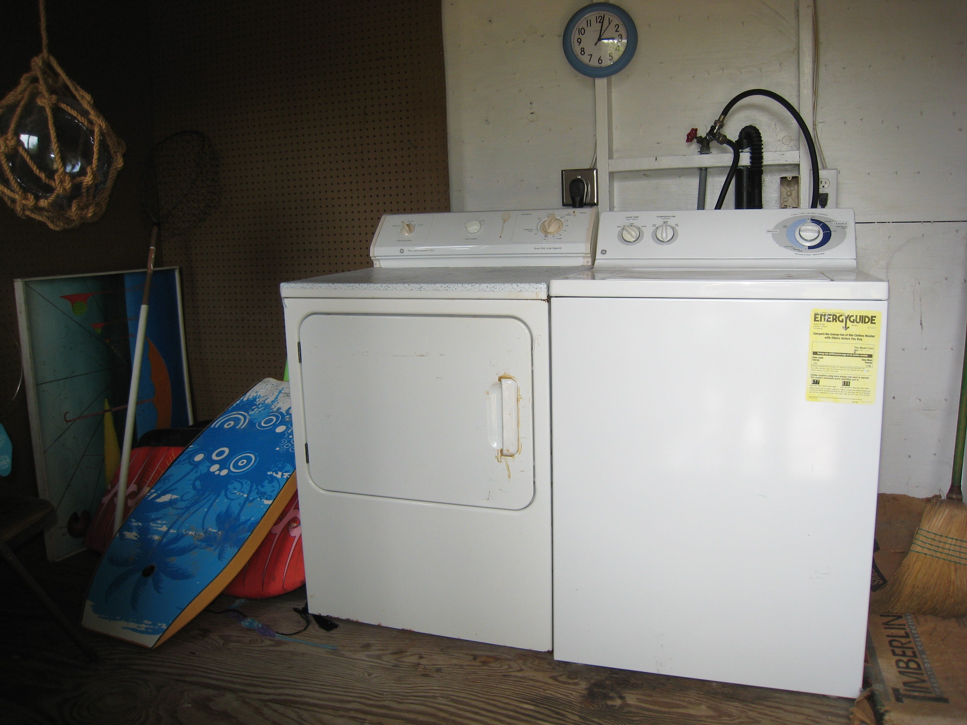 Washer and Dryer in Separate Shed