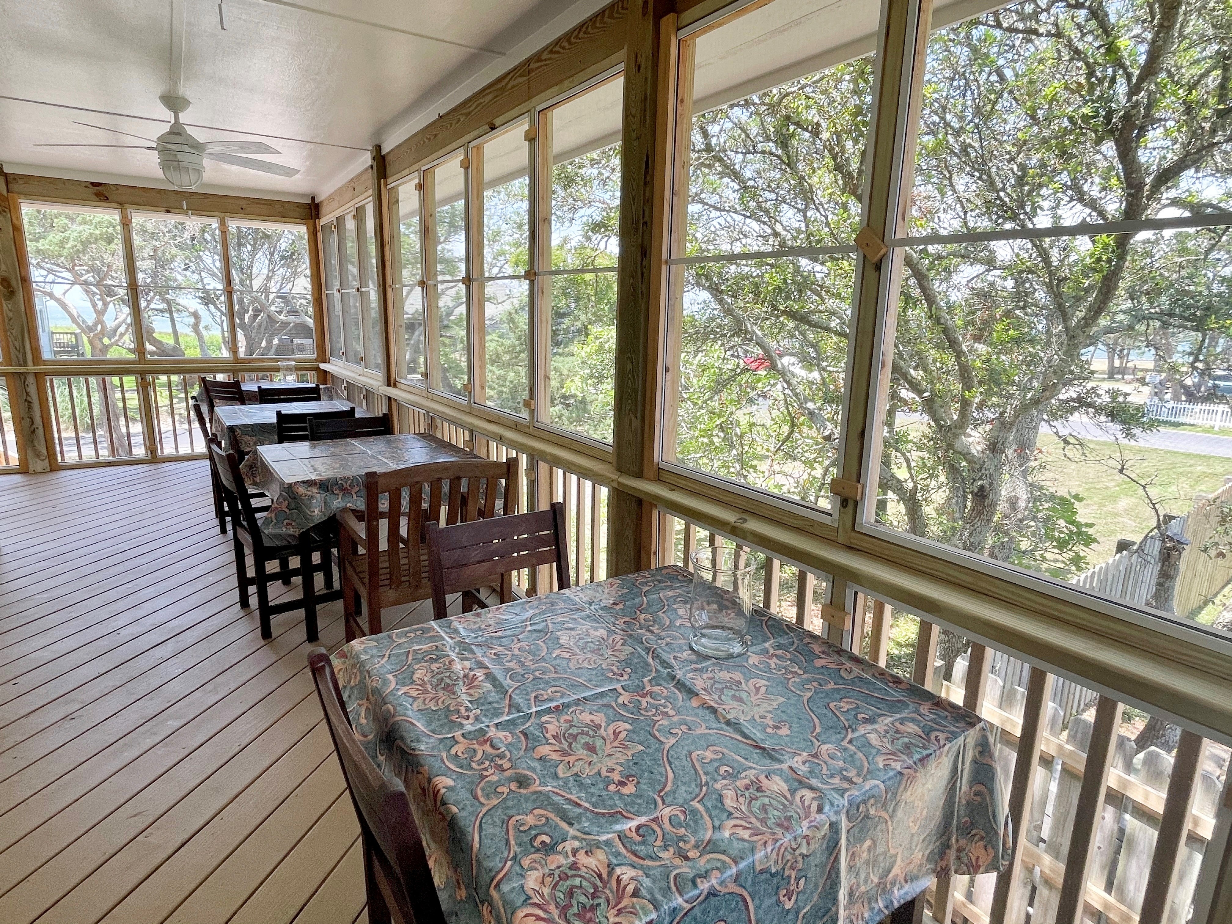 Screened Porch, First Floor