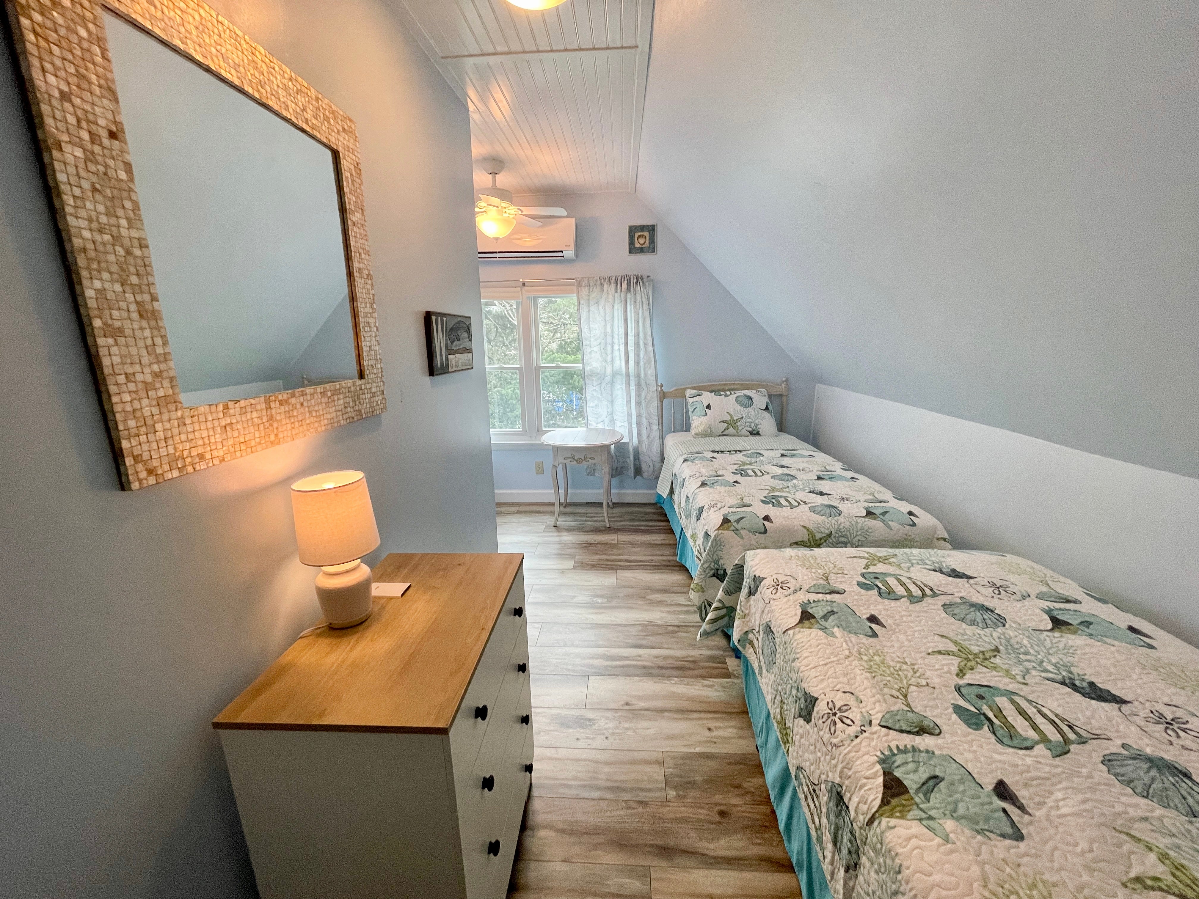 Two Twin Beds with Half Bath, Second Floor