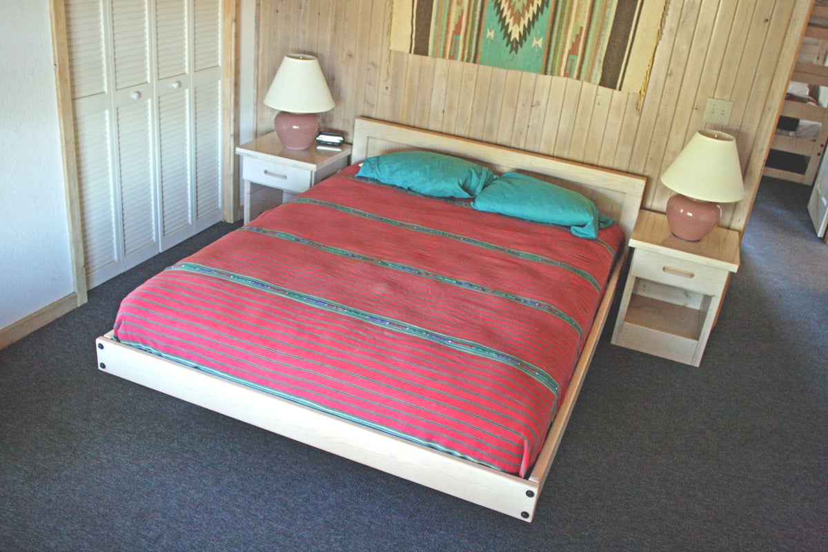 Queen Bed with TVDVD