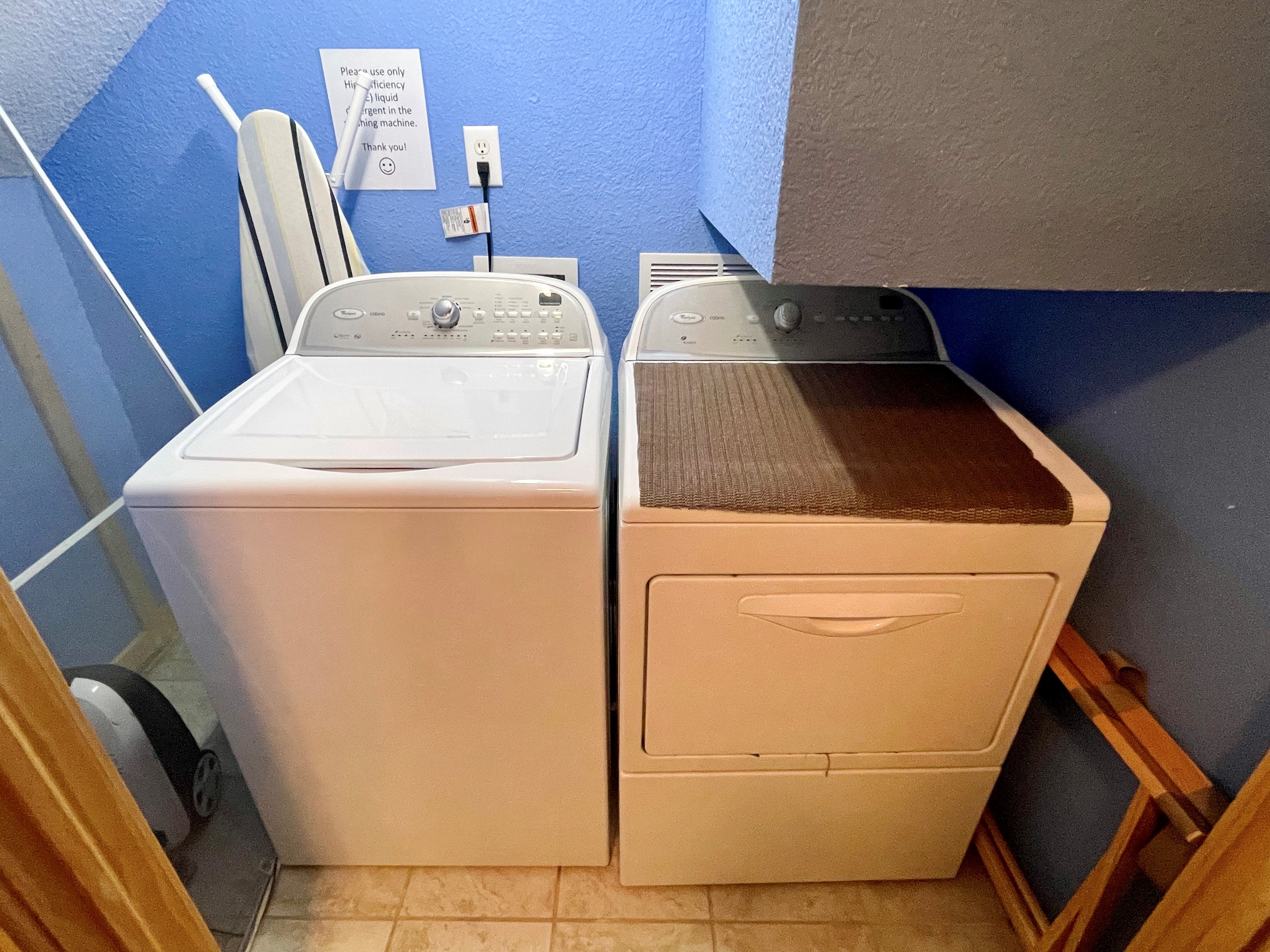Washer Dryer Closet - First Floor