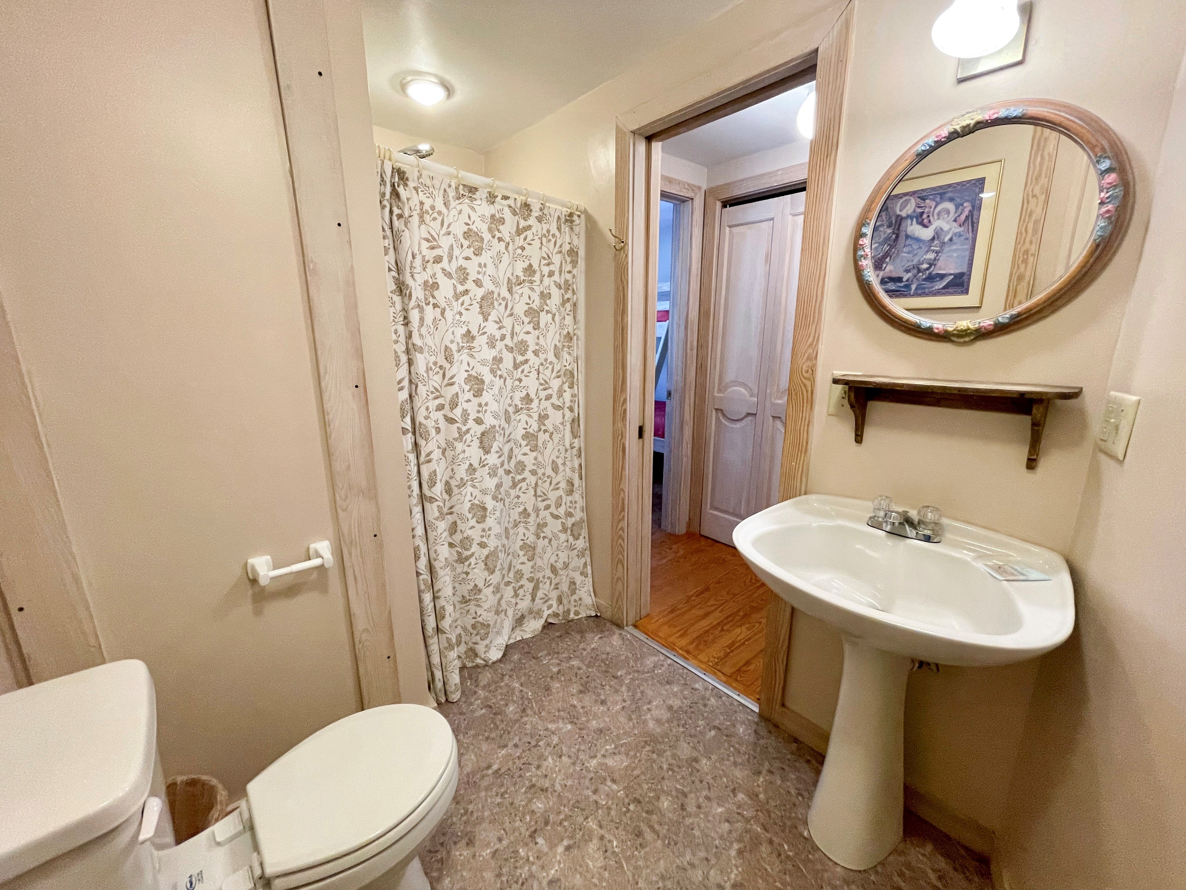Semi Private Bath with Shower, First Floor