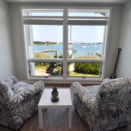 Sitting Area with View of Silver Lake Harbor
