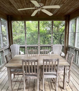 Screened Porch Off of Kitchen, First Floor
