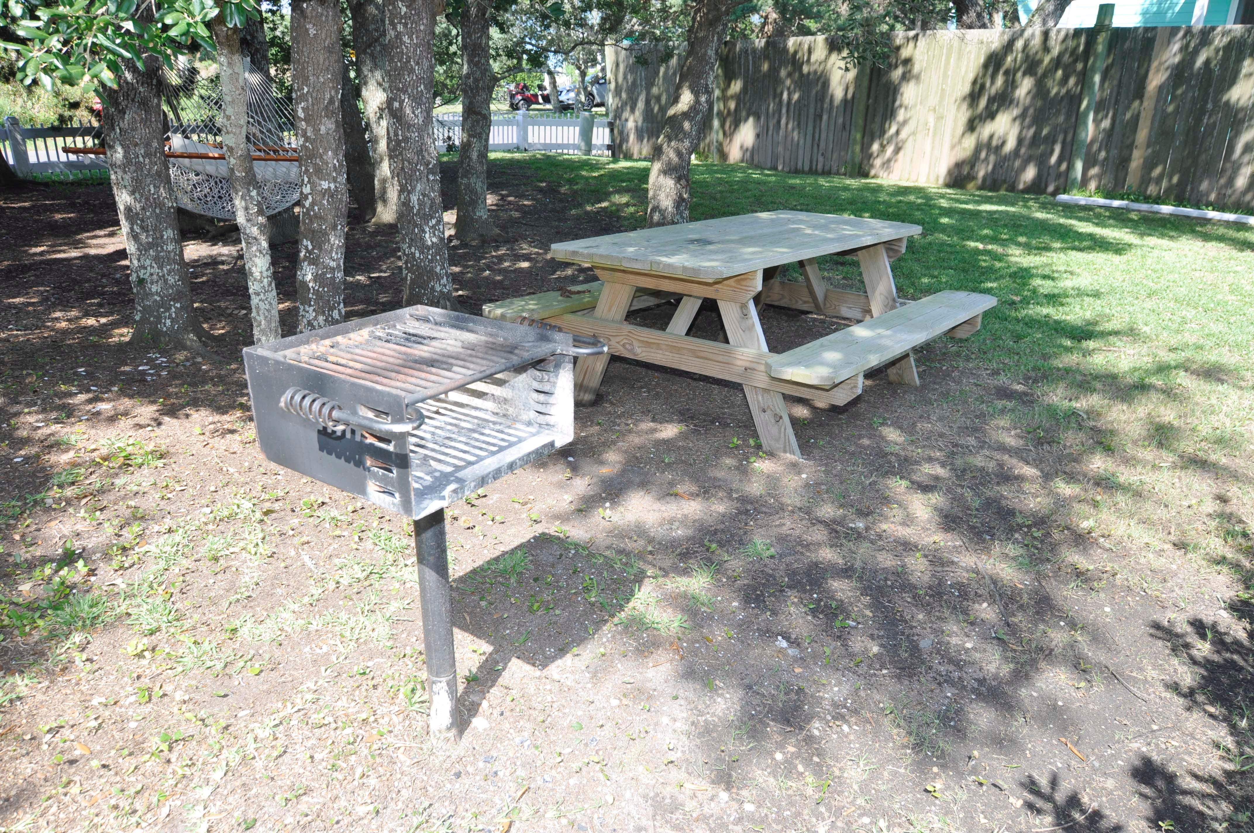 Park Style Grill and Picnic Table