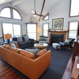 Living Area with TV, Second Floor with Deck Access