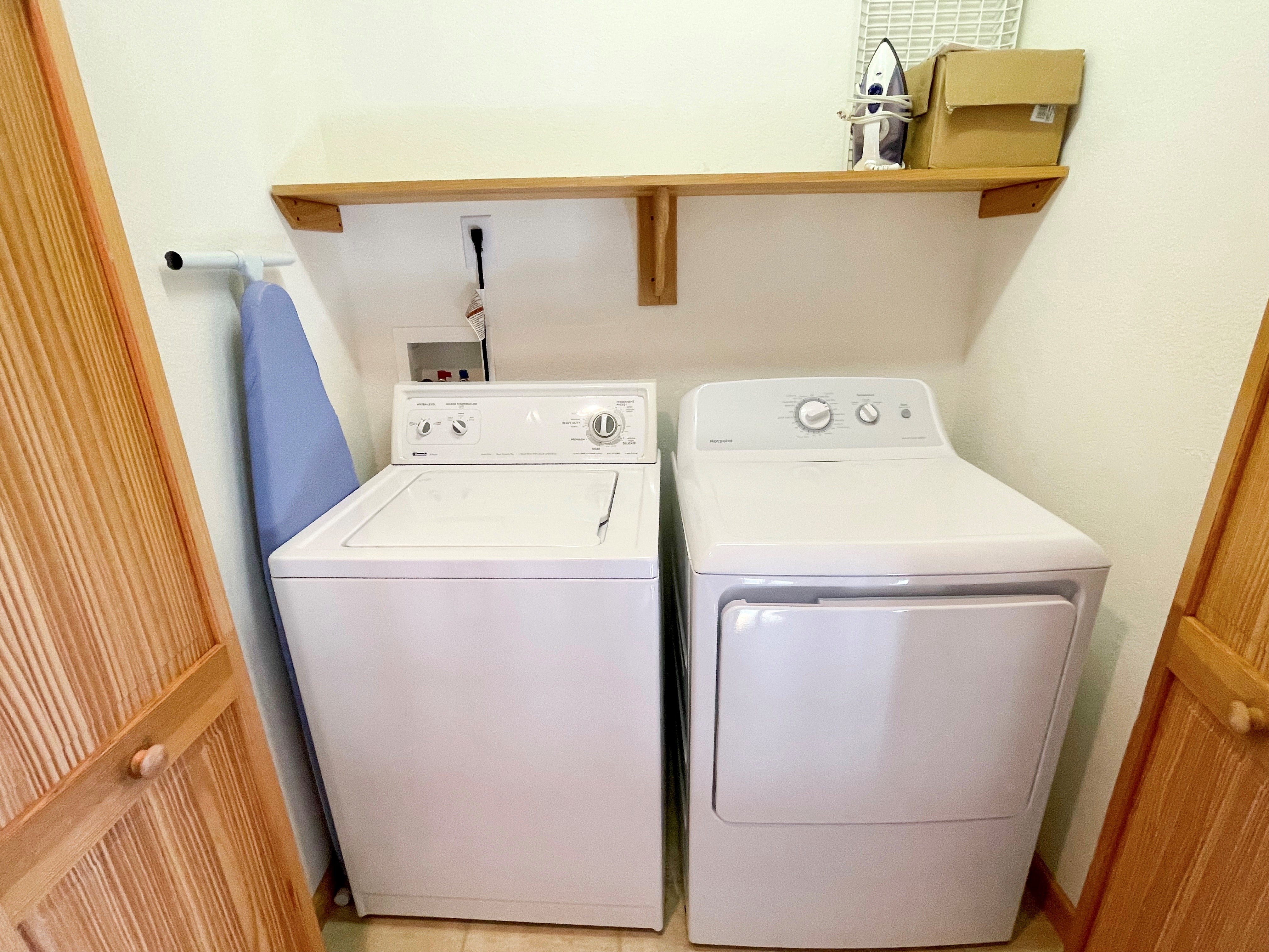 Washer and Dryer, Second Floor