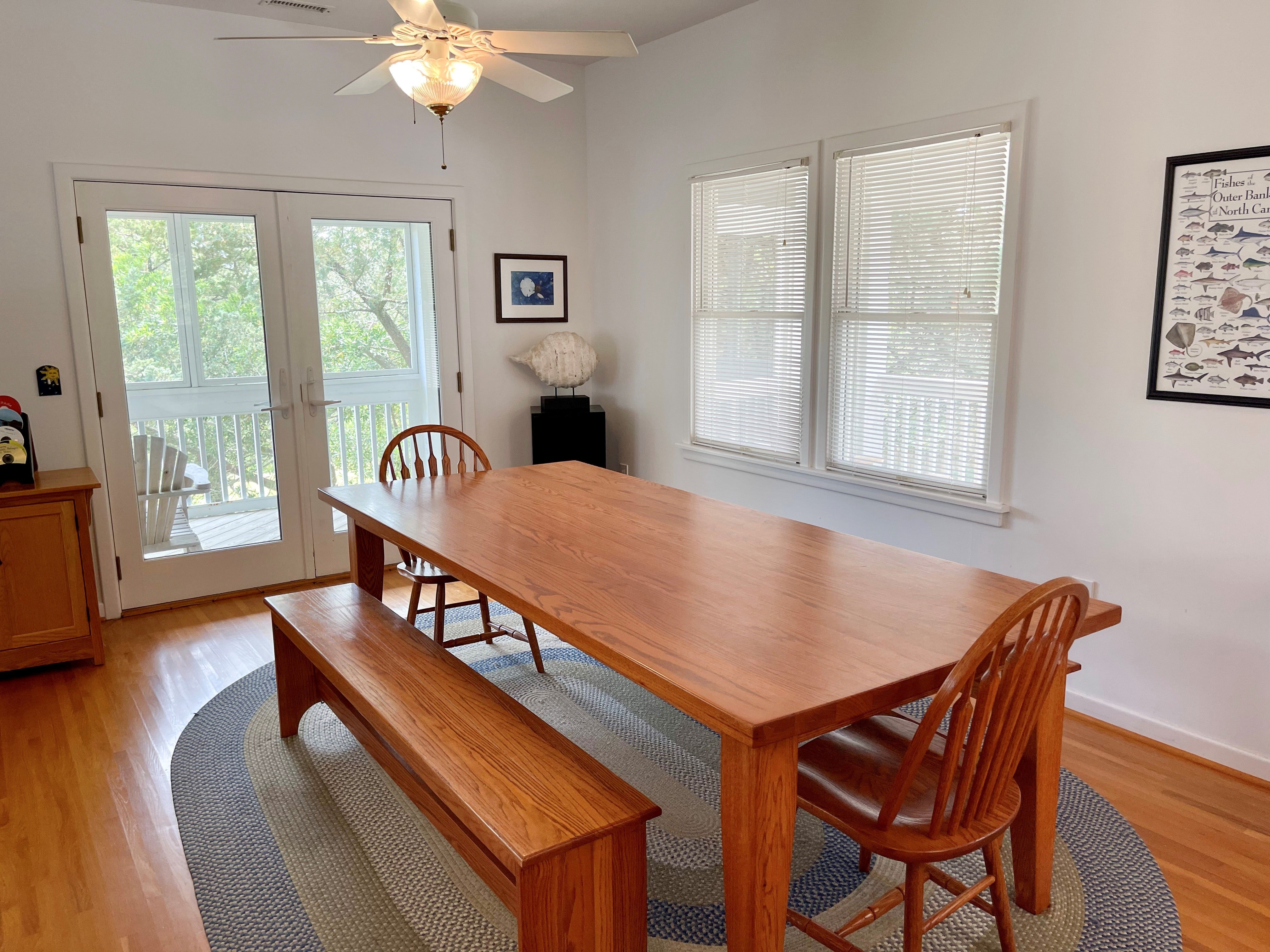 Dining Area, First Floor with Screened Porch Access
