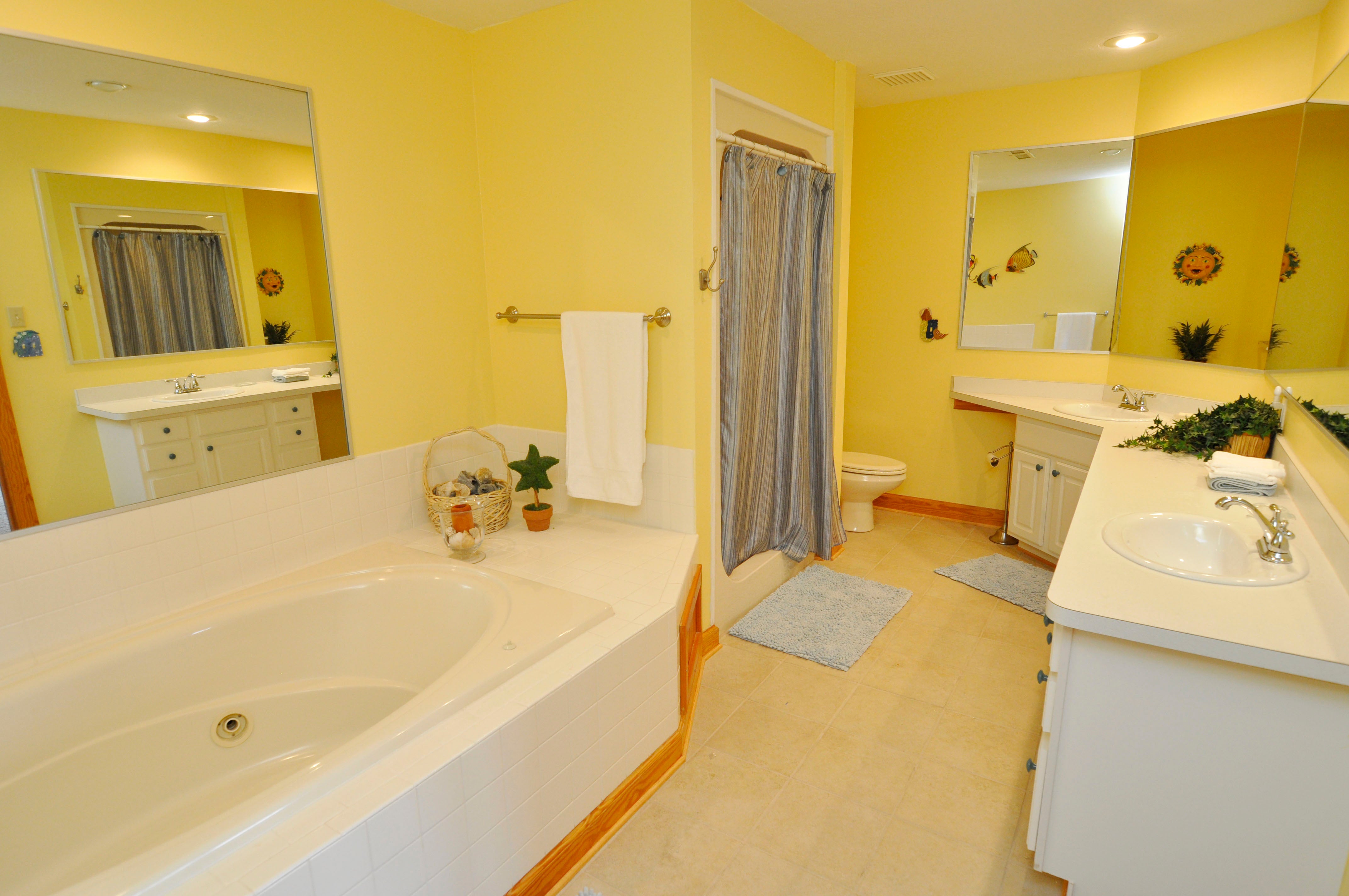 Primary Bath with Whirlpool Tub and Separate Shower