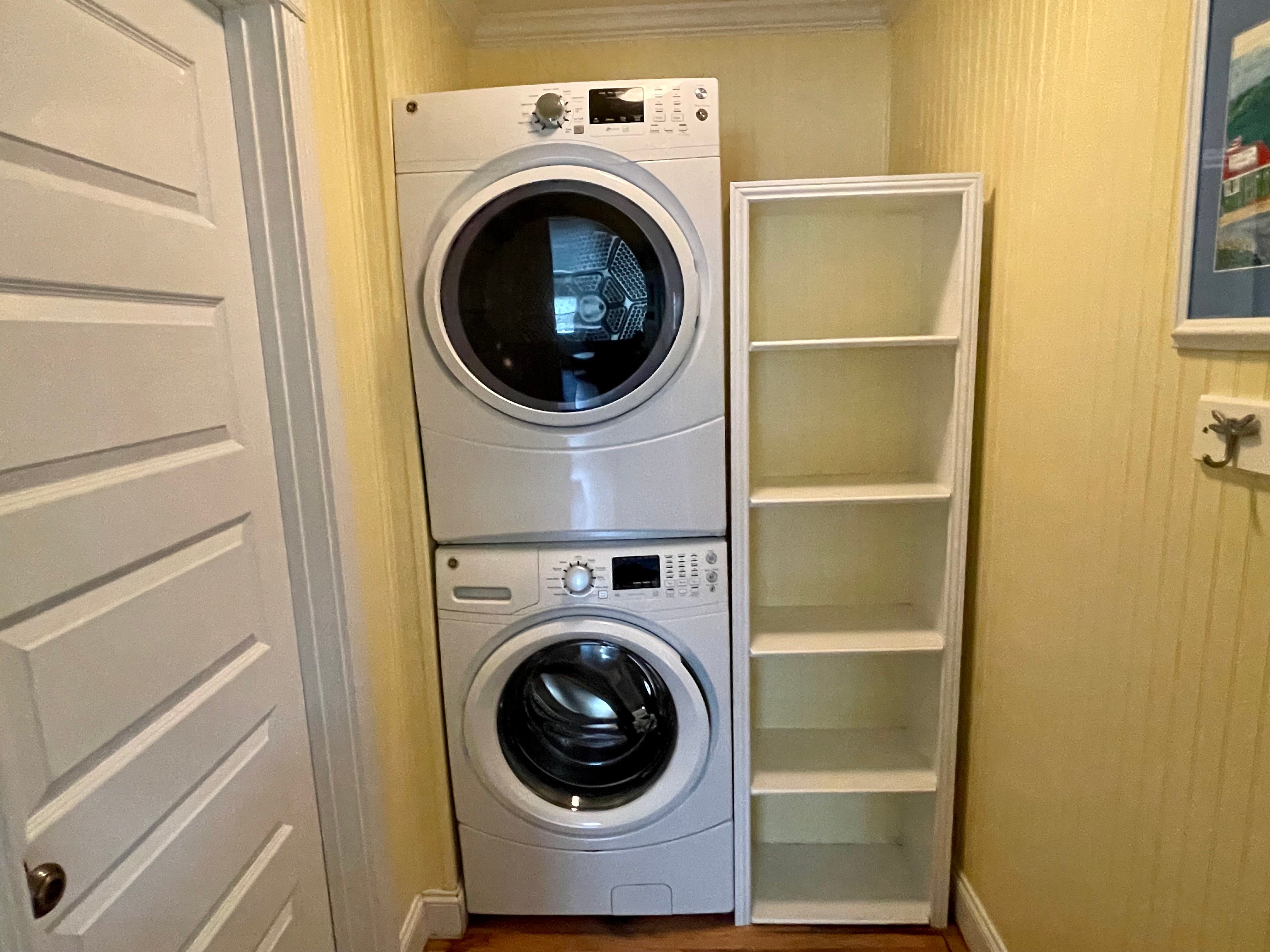 Stack Washer and Dryer, First Floor