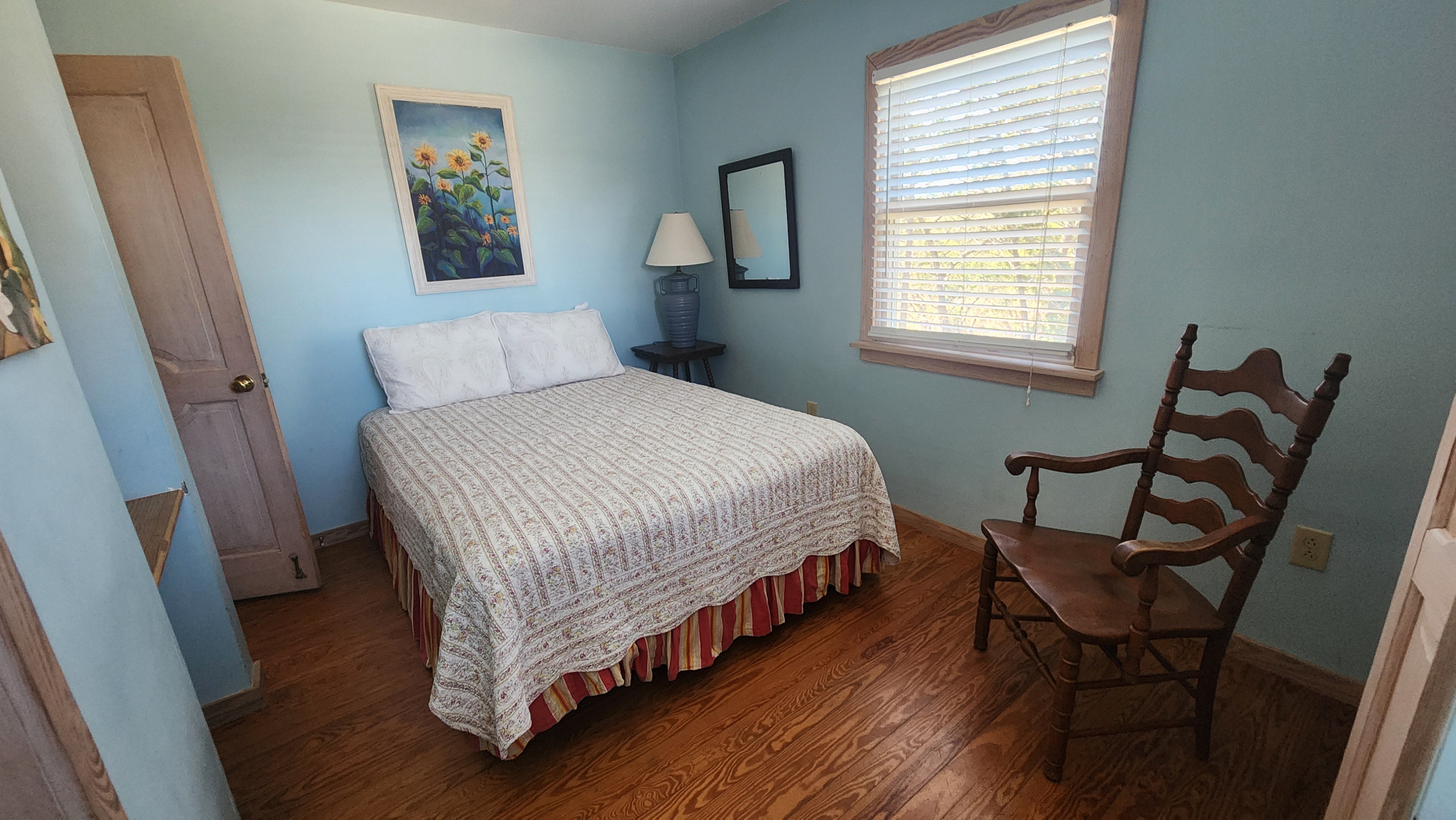 Queen Bed with TV, Semi Private Bath with Shower, First Floor