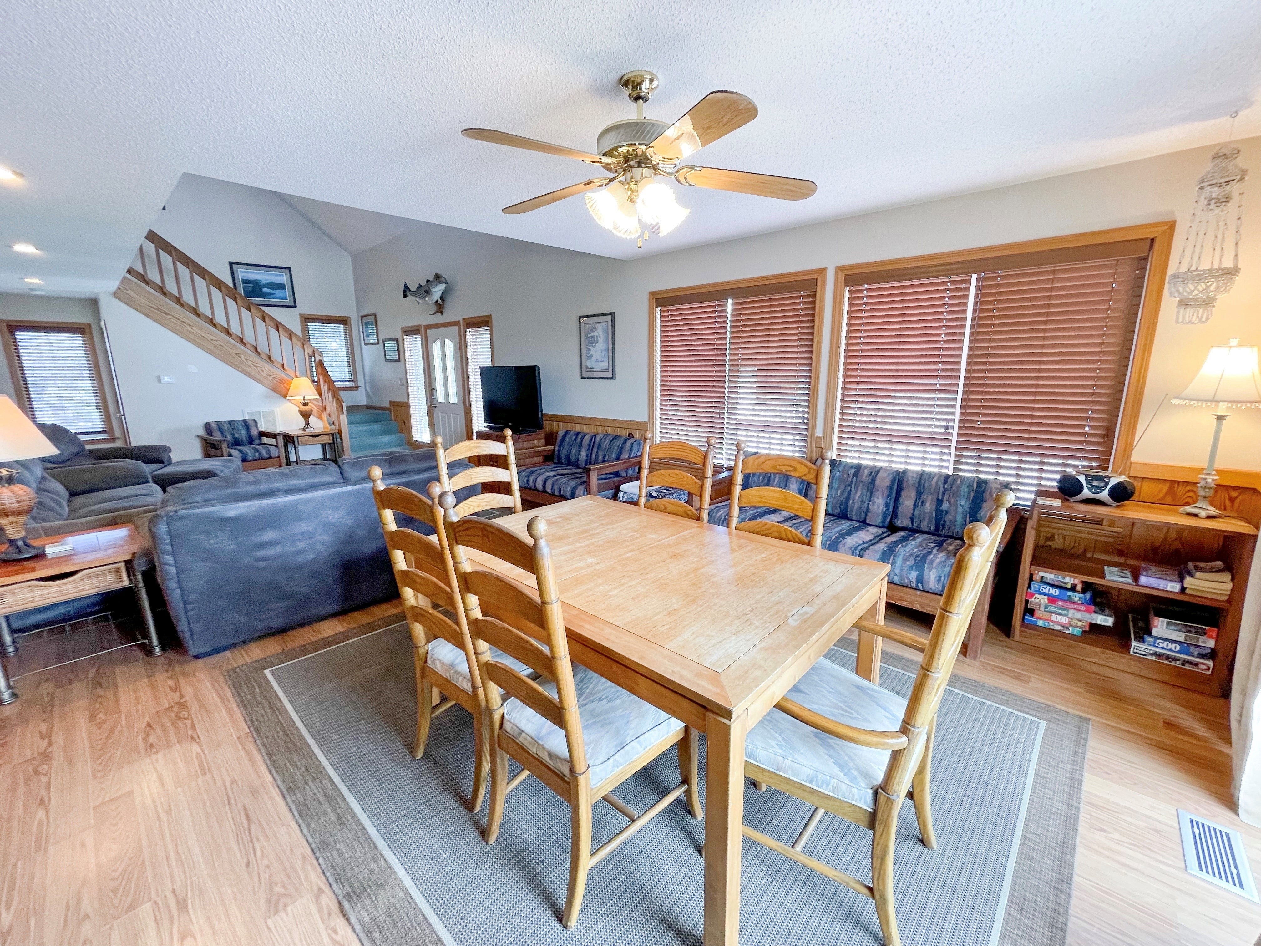 Dining Area, First Floor with Deck Access