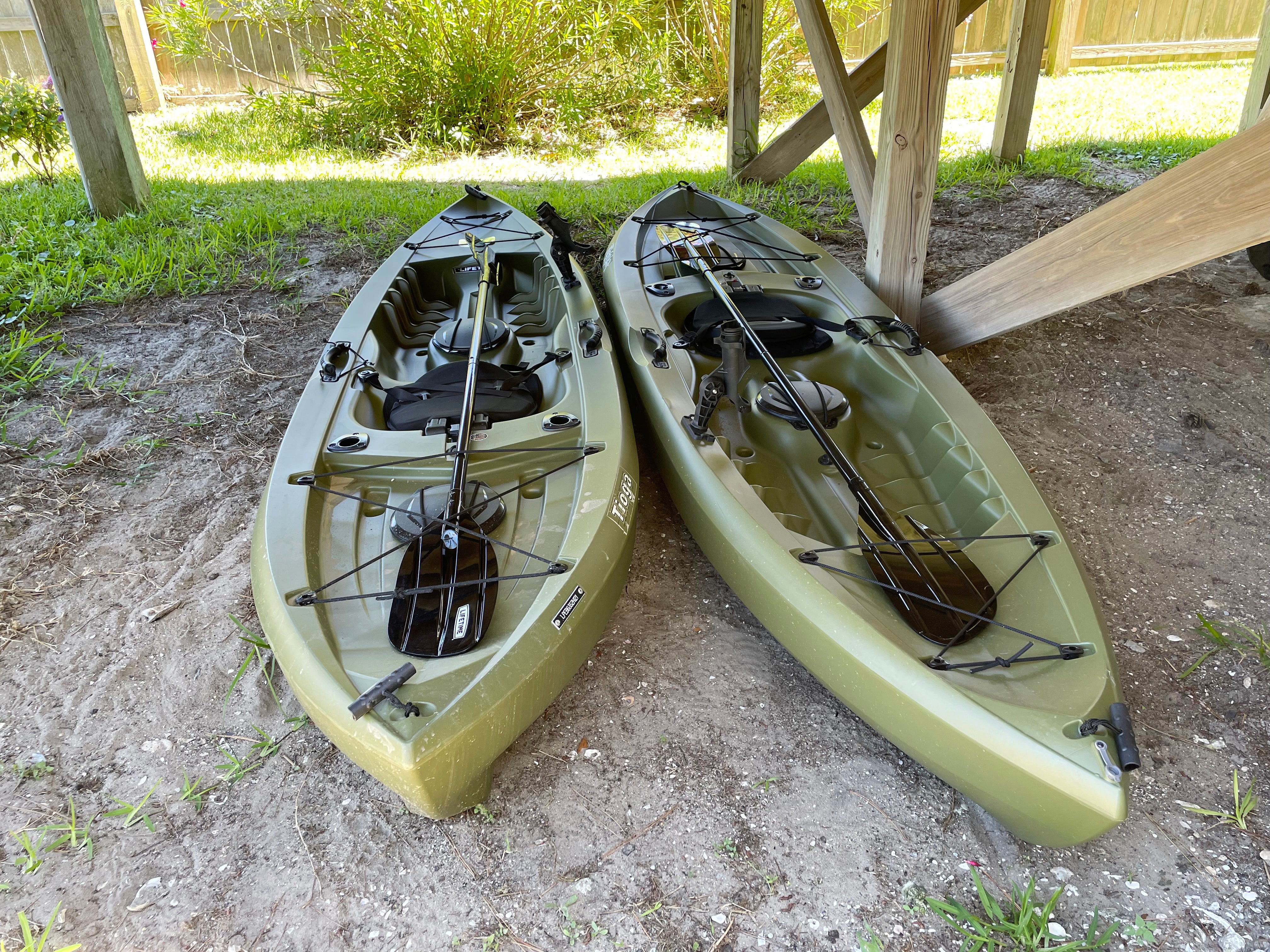 Two Single Kayaks