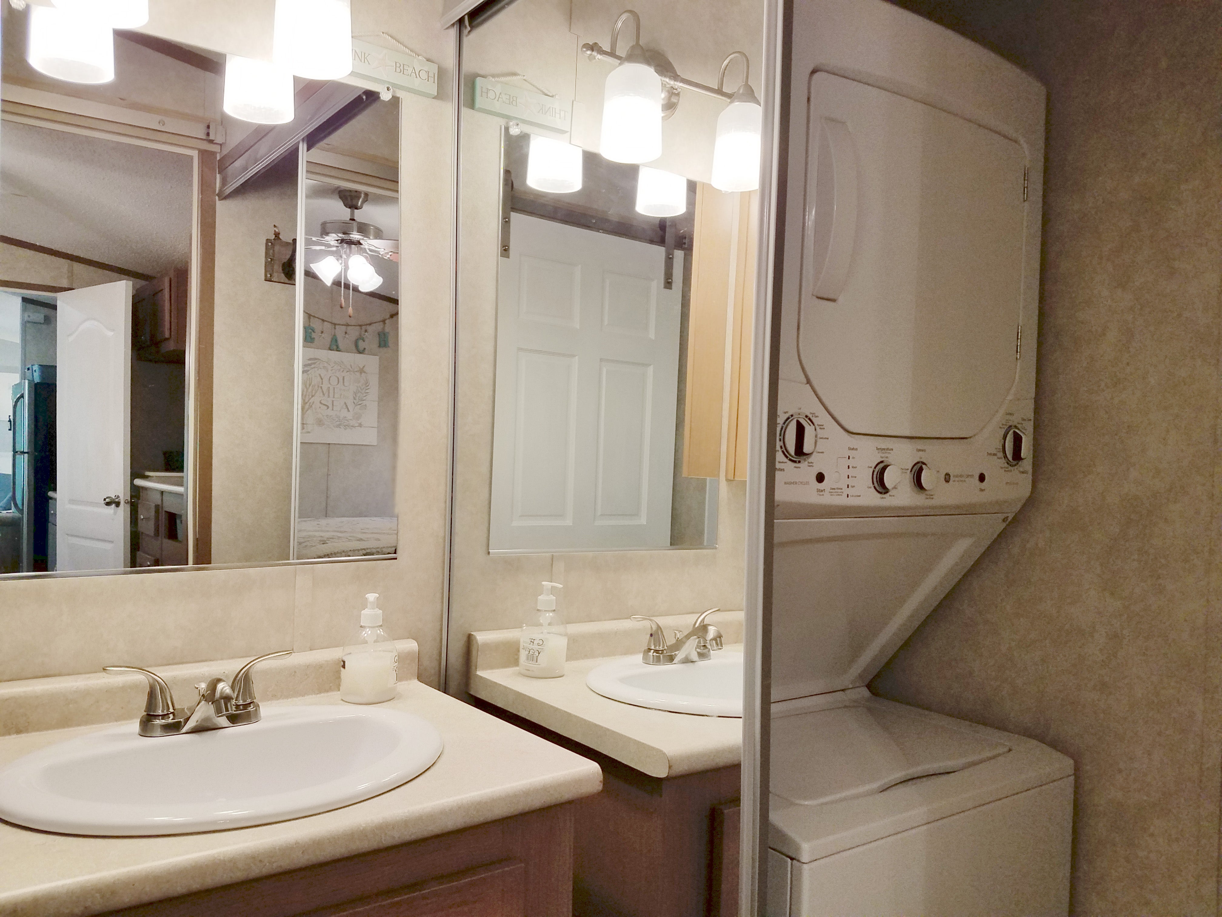 WasherDryer and Bathroom Vanity