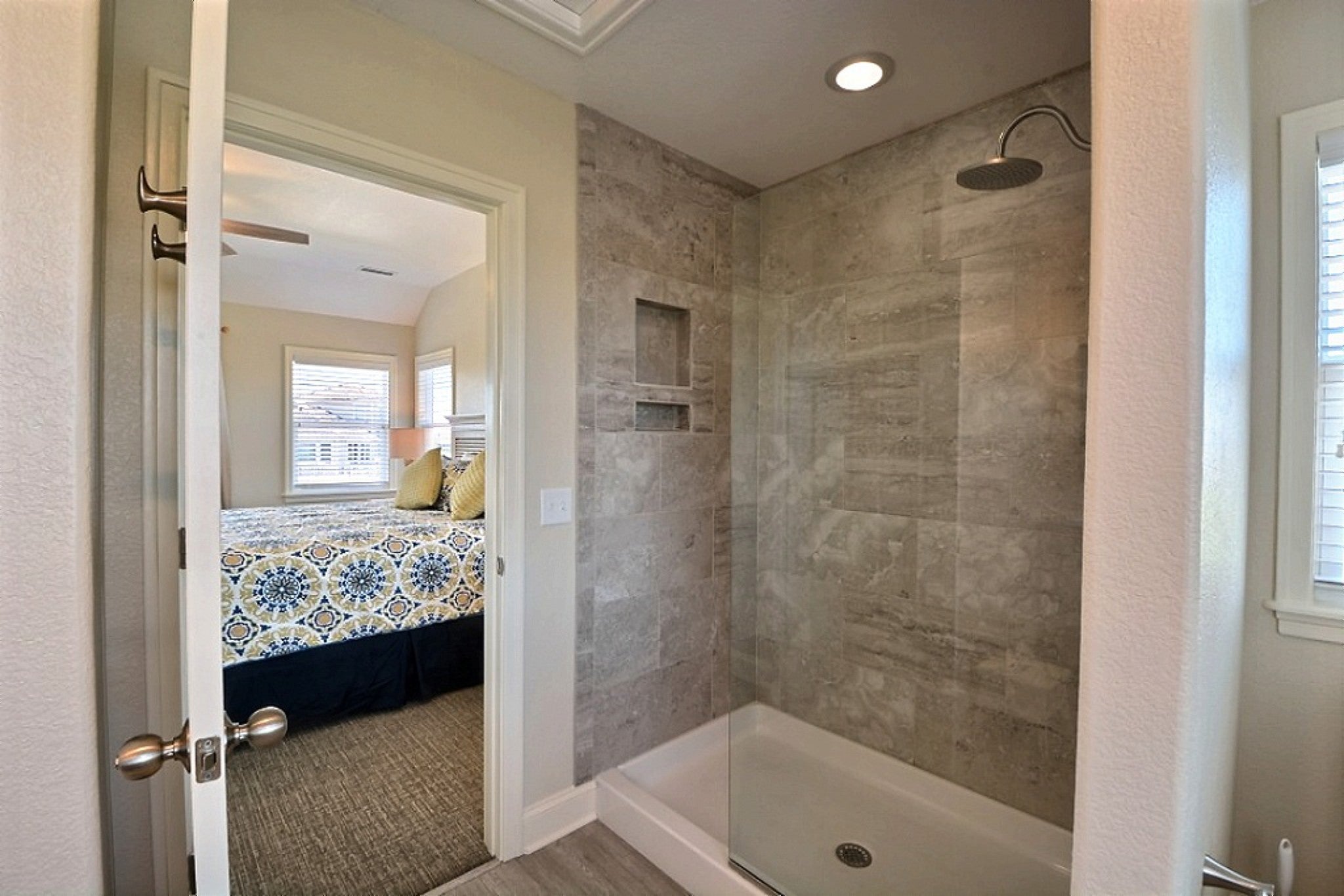 Master Bathroom with Shower Stall