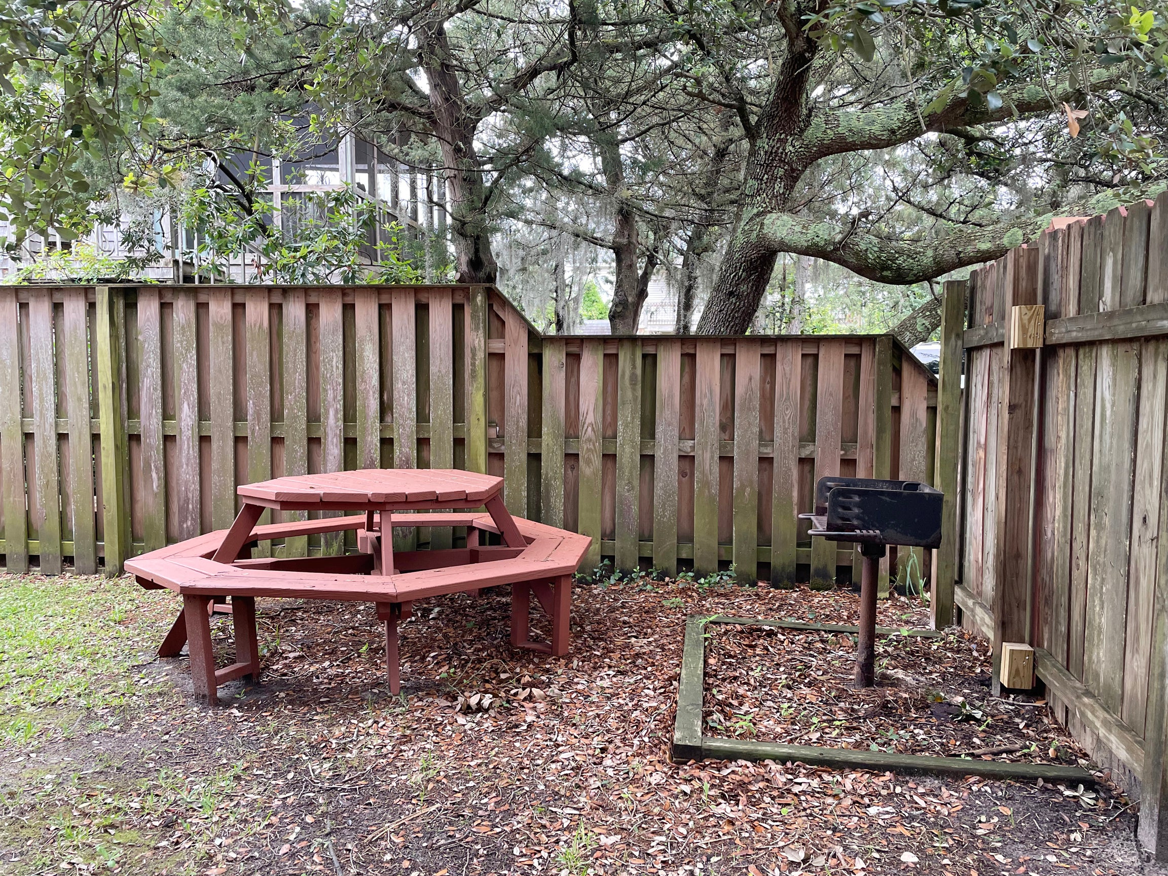 Picnic Table and Charcoal Grill, SeaClusion I