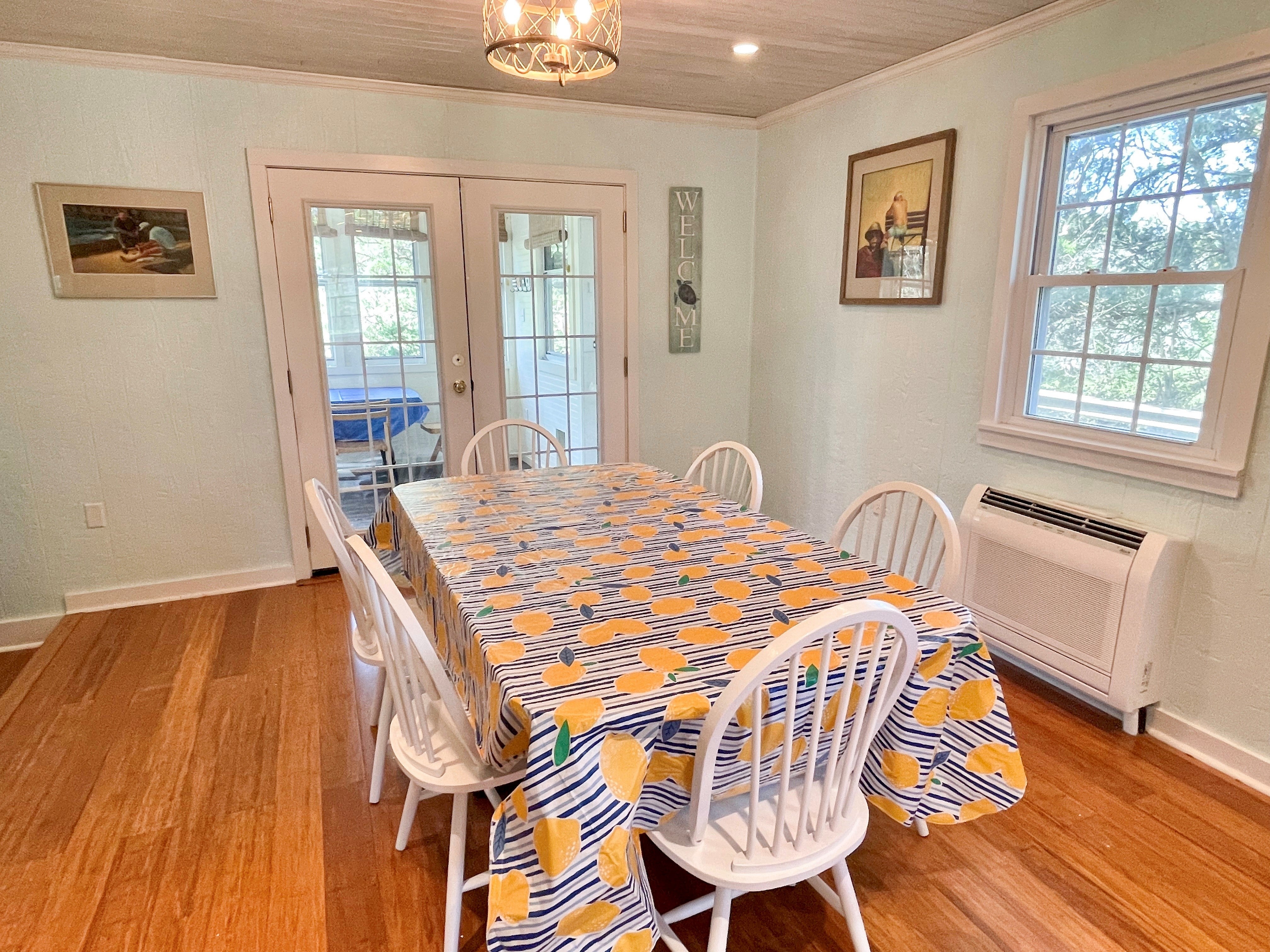 Dining Area, First Floor with Sunroom Access