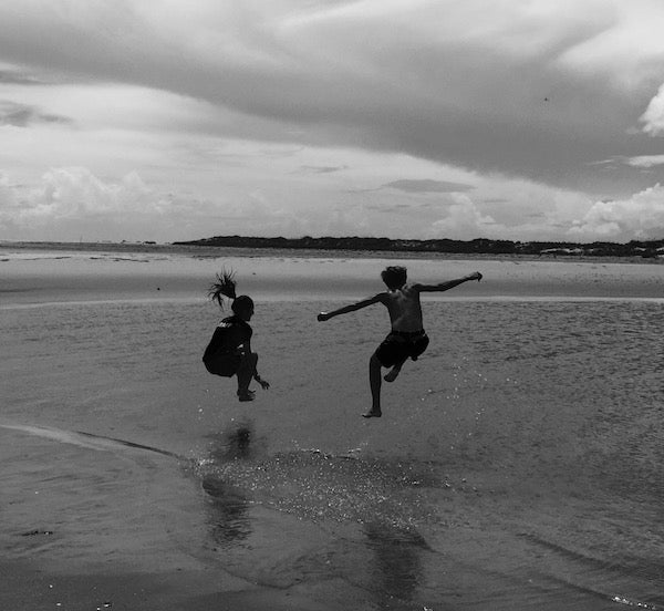 Kids Playing at the beach